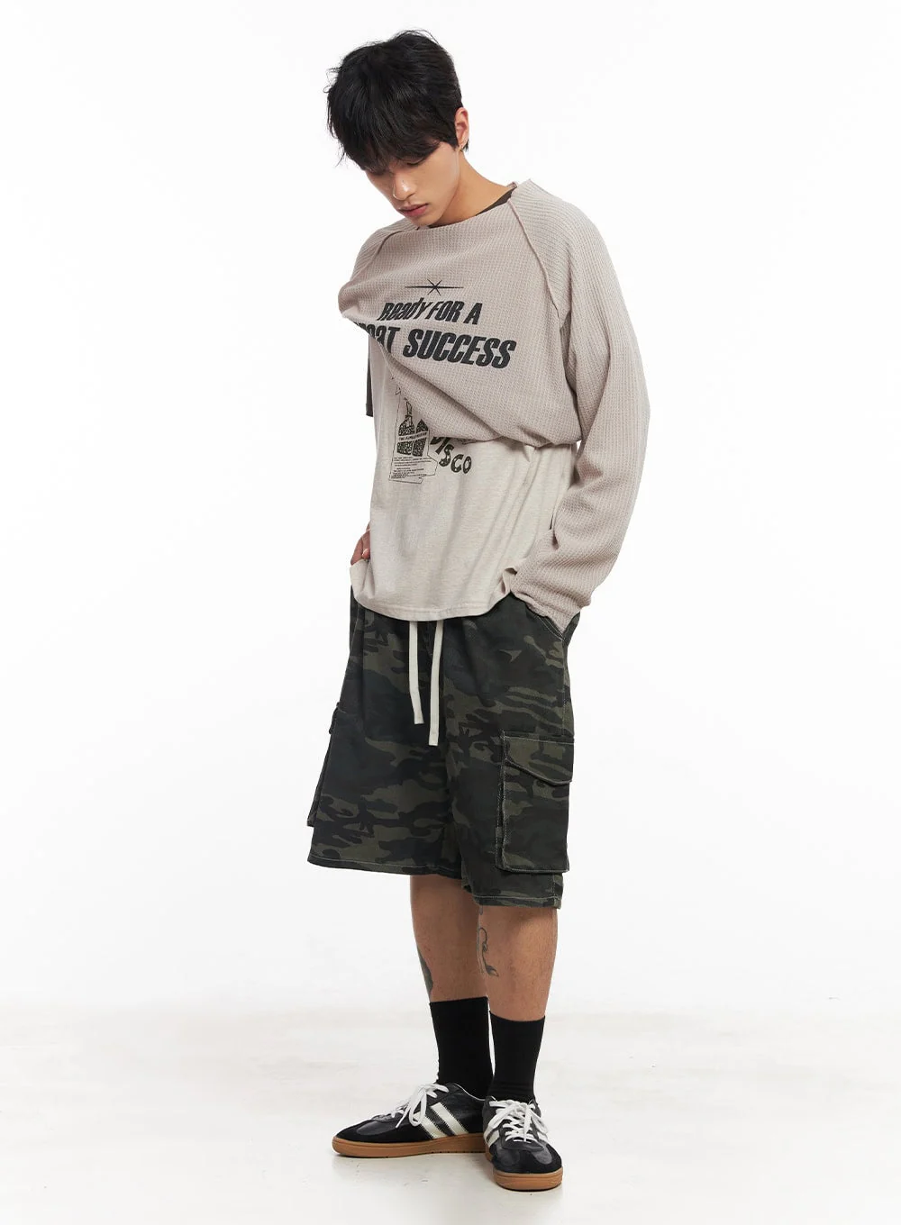Men's Disco Graphic Raglan T-Shirt IY508 - Image 11
