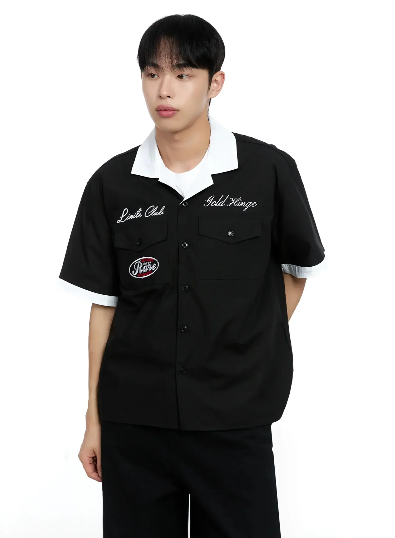 Men's Embroidered Graphic Shirt IG520 - Image 11