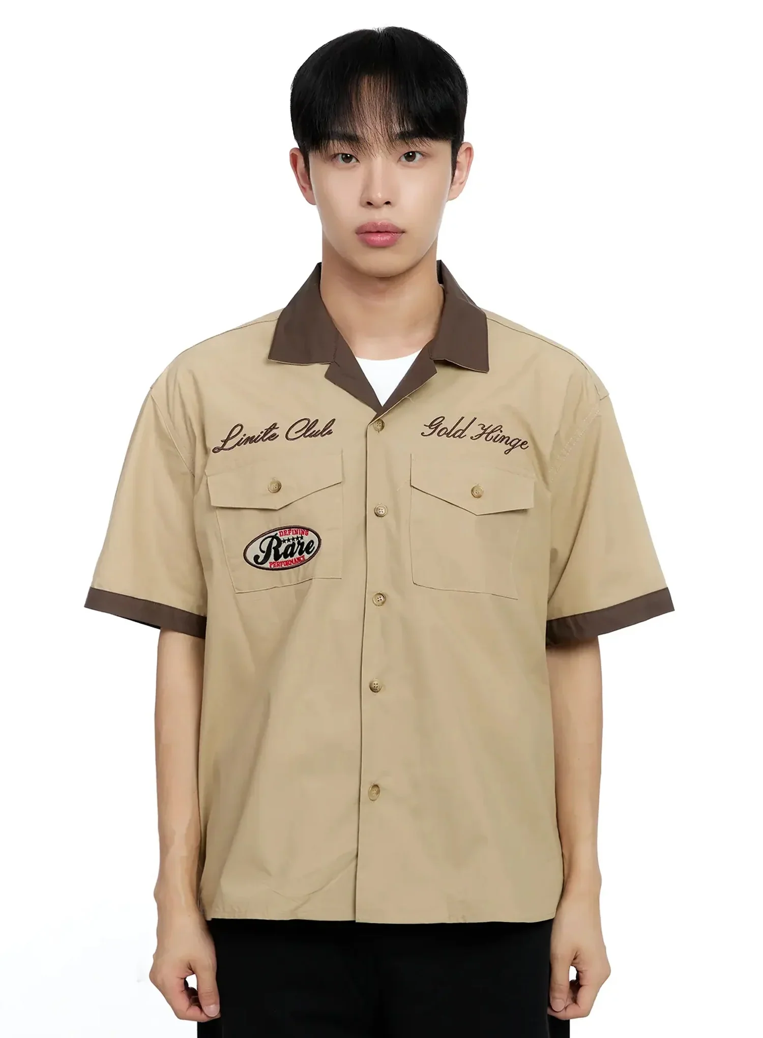 Men's Embroidered Graphic Shirt IG520 - Image 18