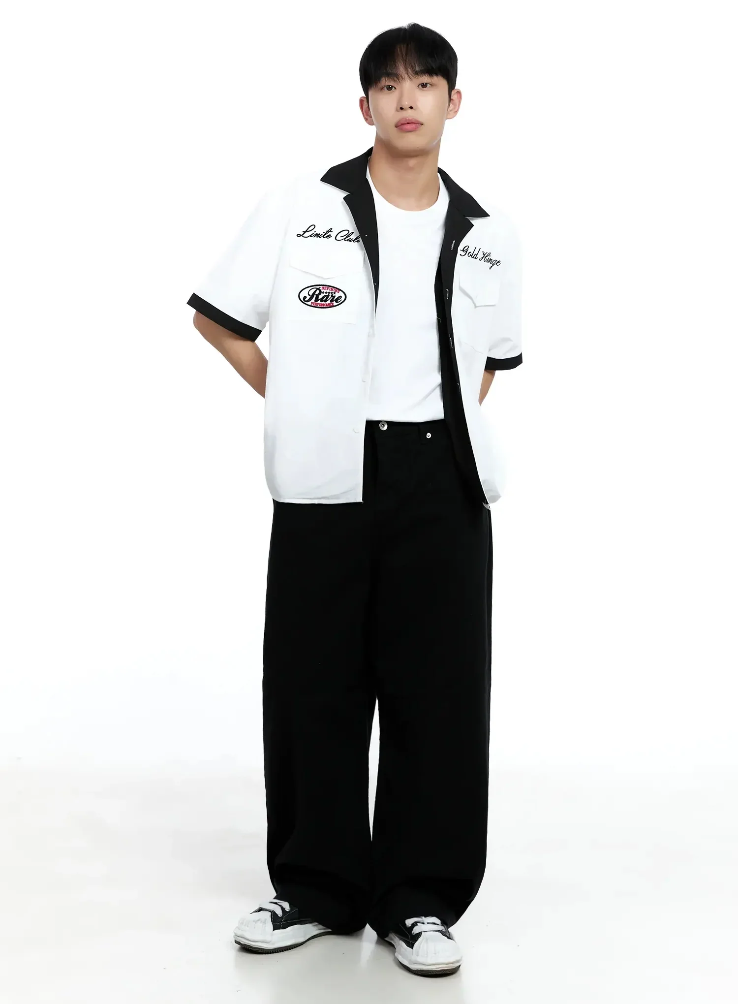 Men's Embroidered Graphic Shirt IG520 - Image 4