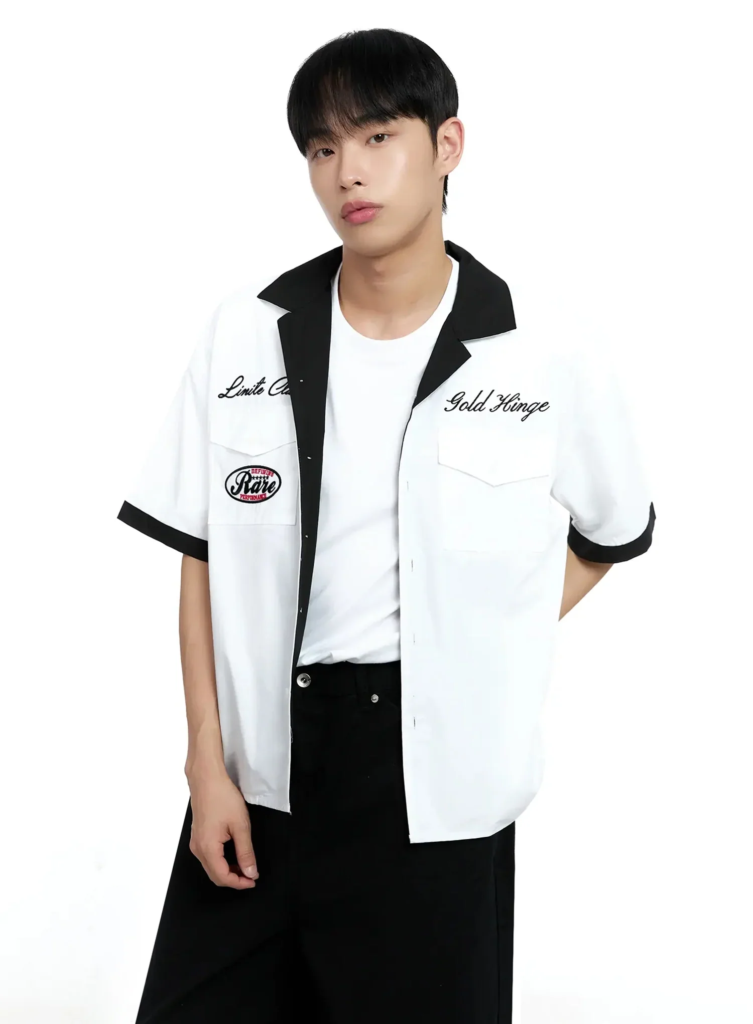 Men's Embroidered Graphic Shirt IG520 - Image 8
