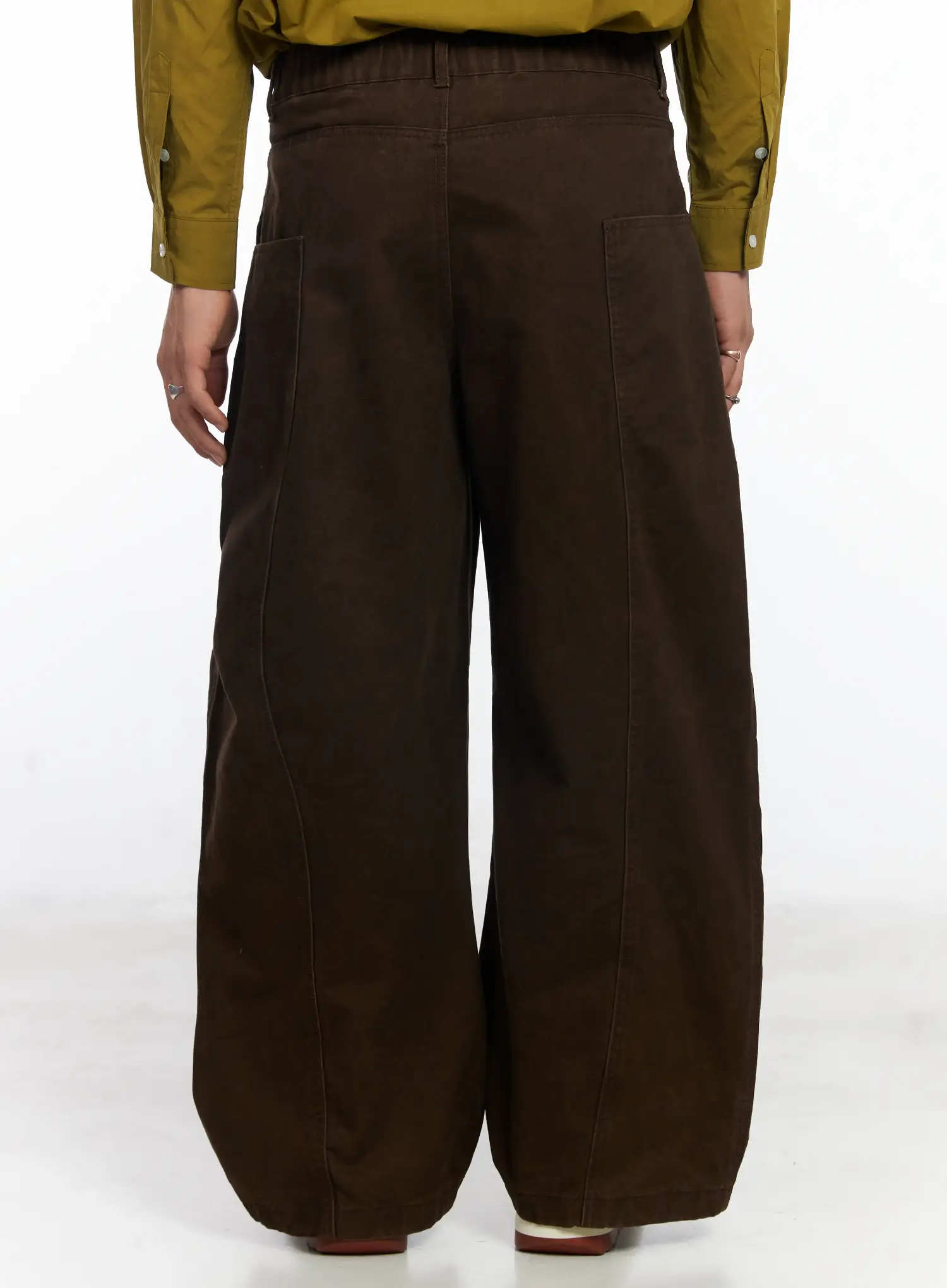 Men's Embroidered Wide Leg Pants IF503 - Image 6