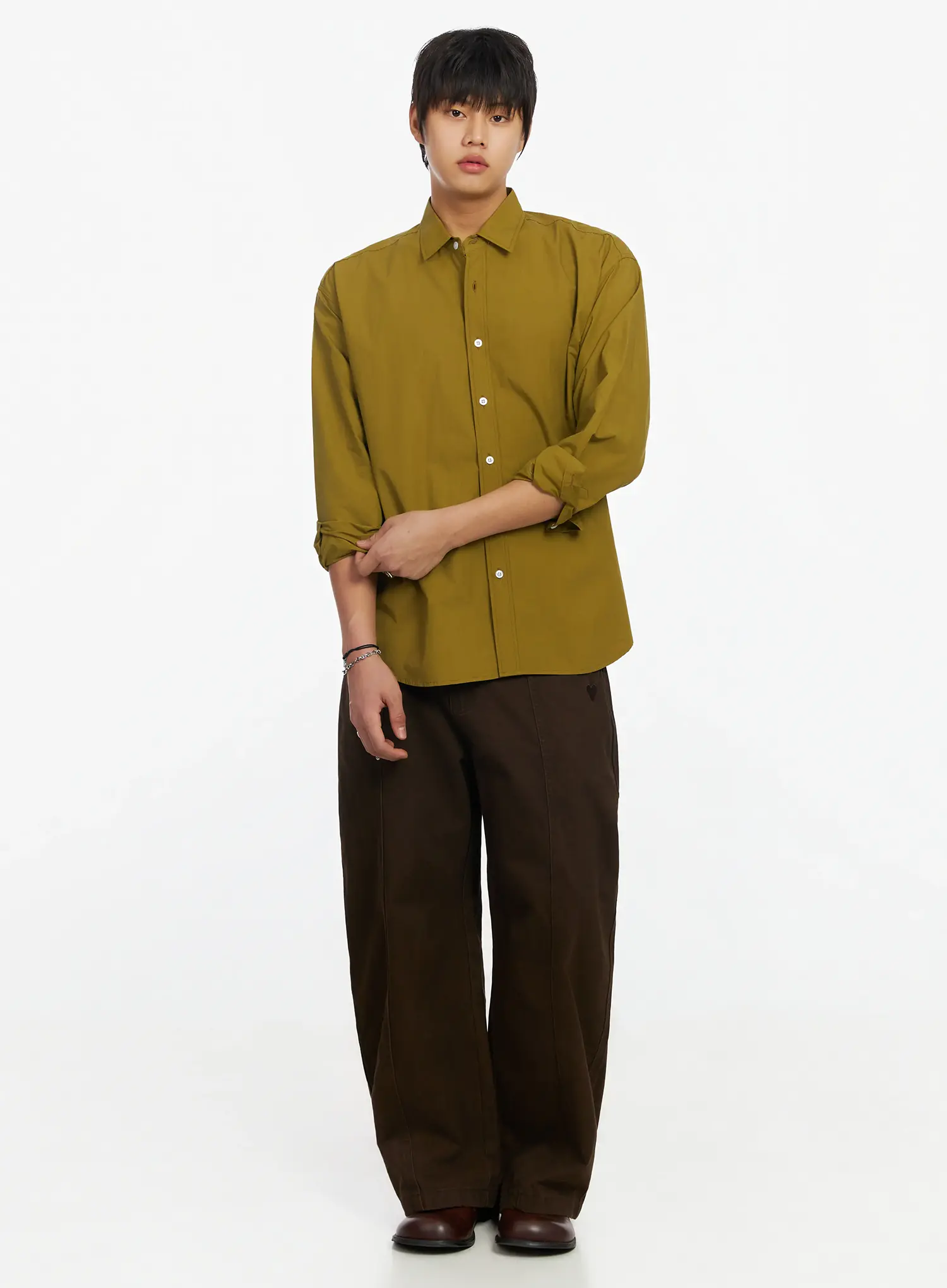 Men's Embroidered Wide Leg Pants IF503 - Image 7