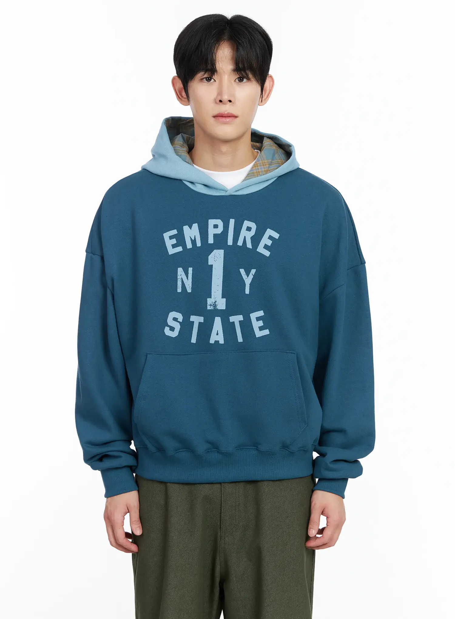 Men's Empire State Graphic Hoodie IM518 - Image 10