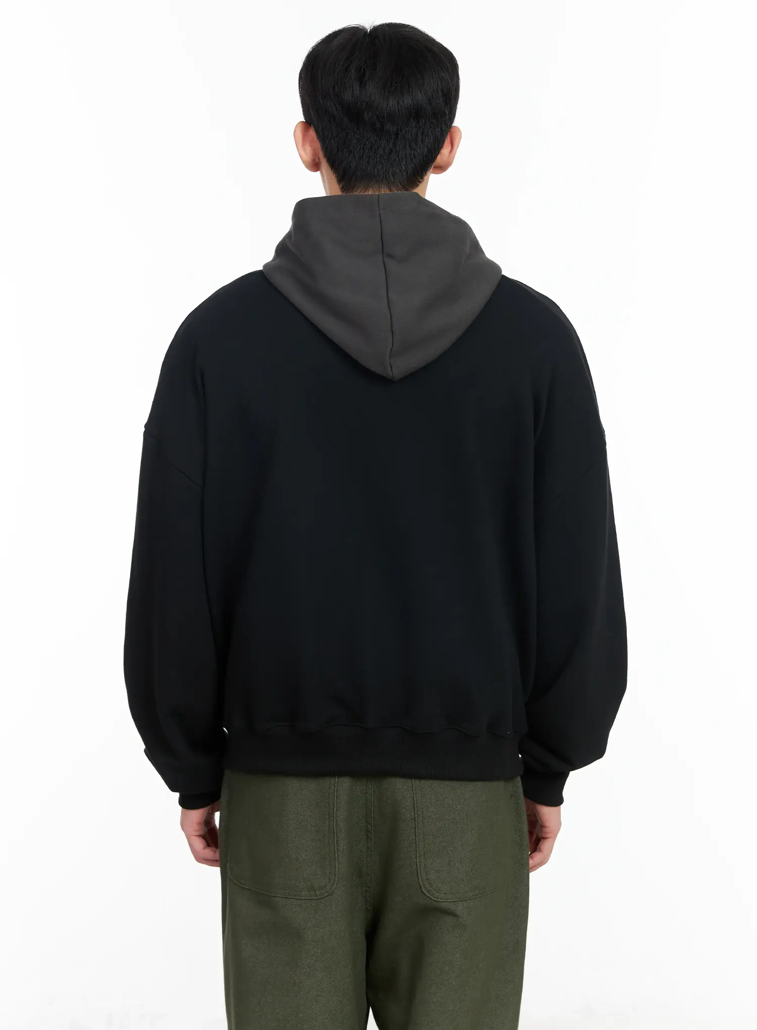Men's Empire State Graphic Hoodie IM518 - Image 5