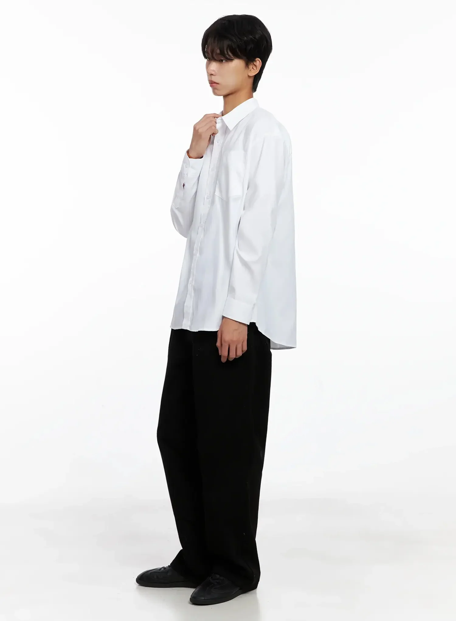 Men's Essential Button-Up Shirt IO516 - Image 12
