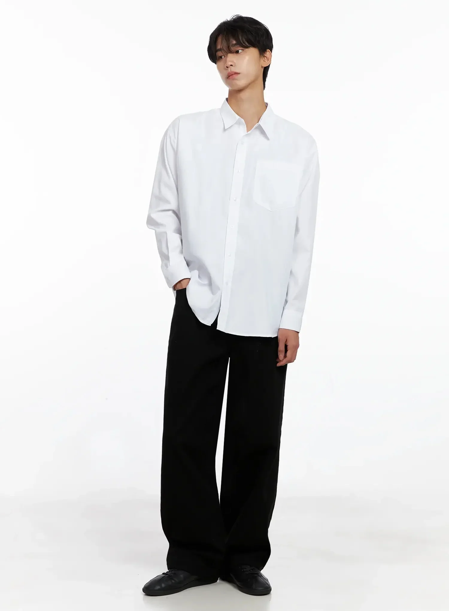 Men's Essential Button-Up Shirt IO517 - Image 11
