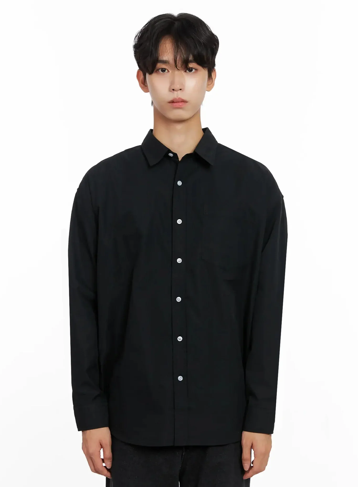 Men's Essential Button-Up Shirt IO517 - Image 16