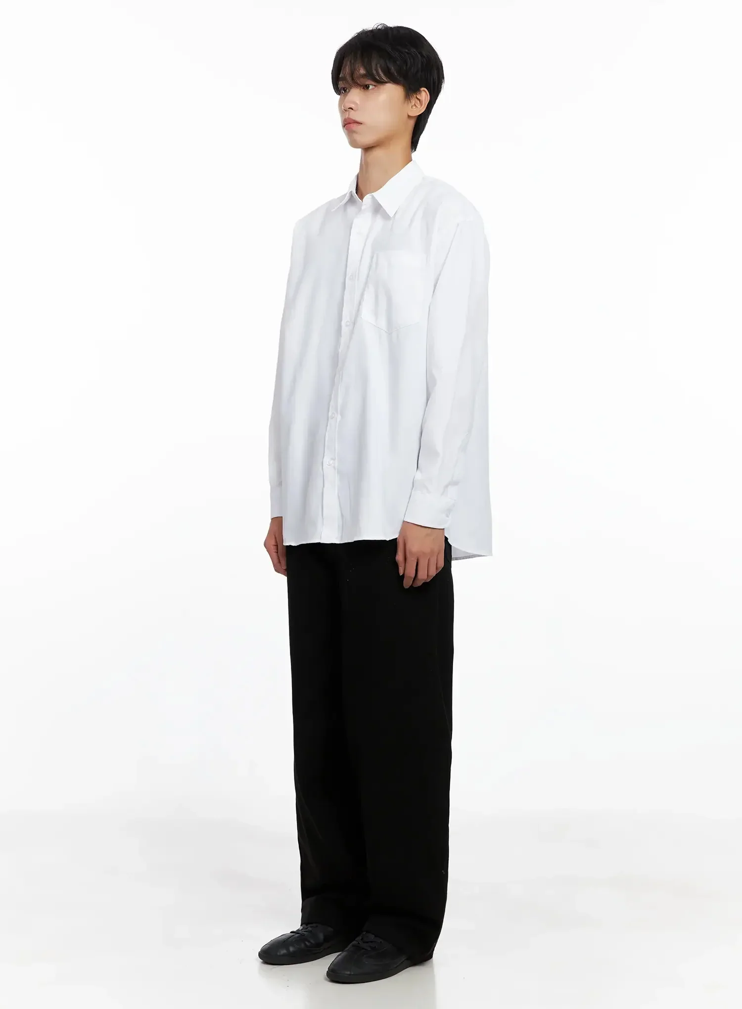 Men's Essential Button-Up Shirt IO517 - Image 6