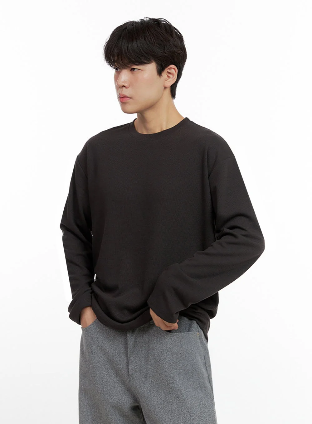 Men's Essential Solid T-Shirt IN422 - Image 3