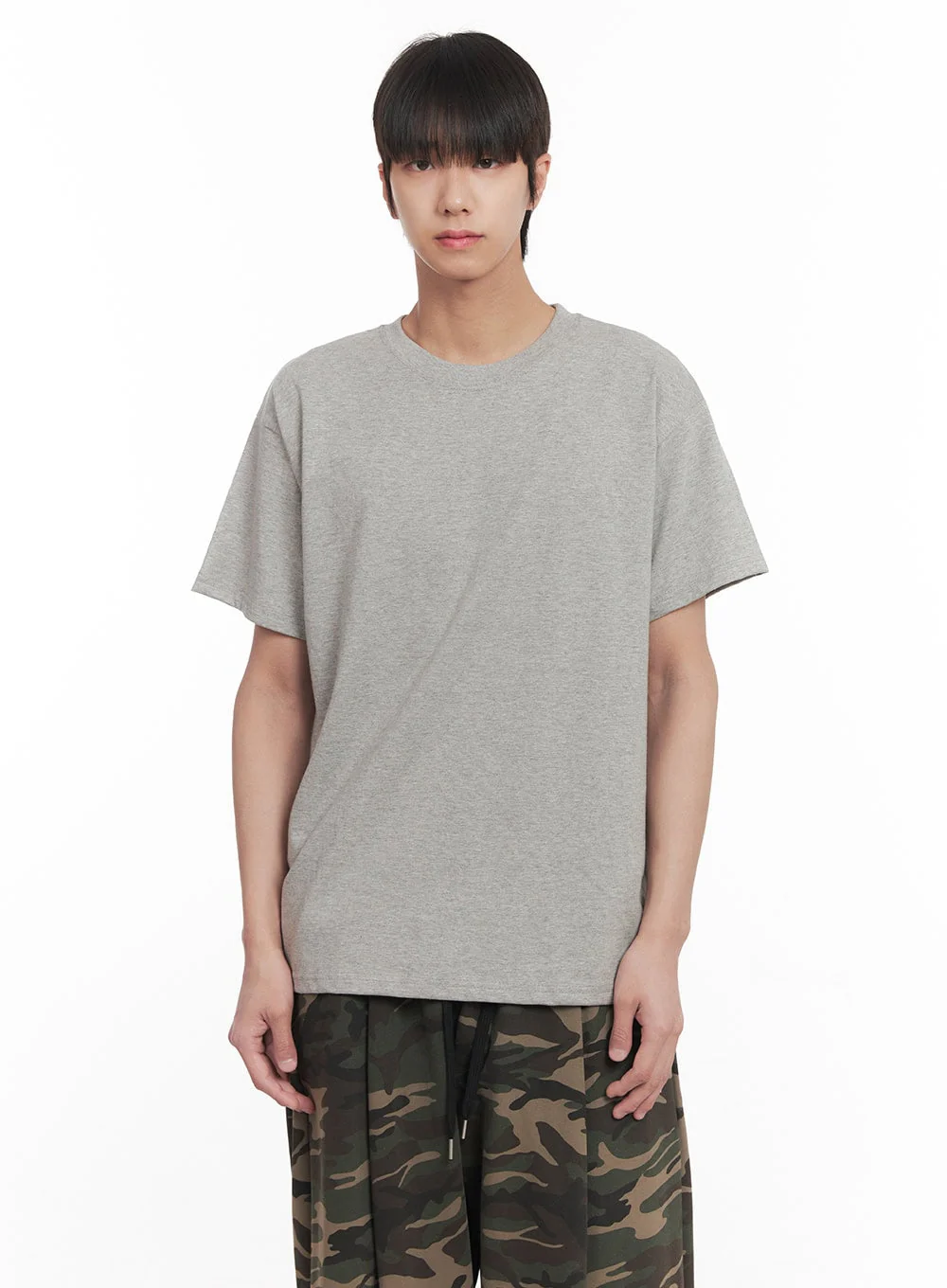 Men's Essential T-Shirt (Gray) IM518 - Image 3