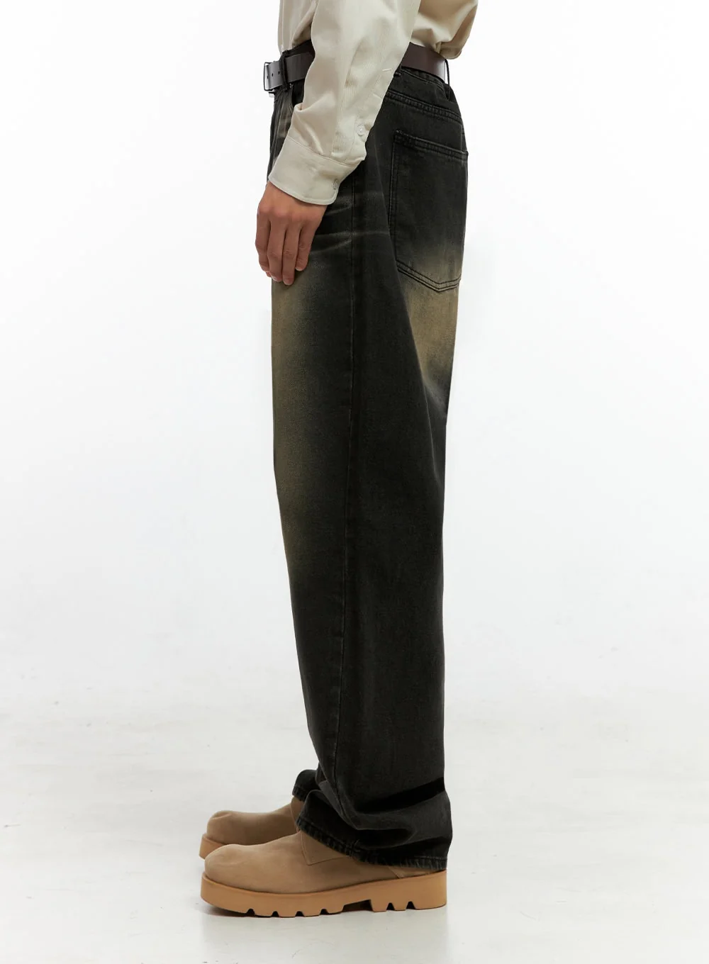 Men's Faded Denim Jeans IN411 - Image 4