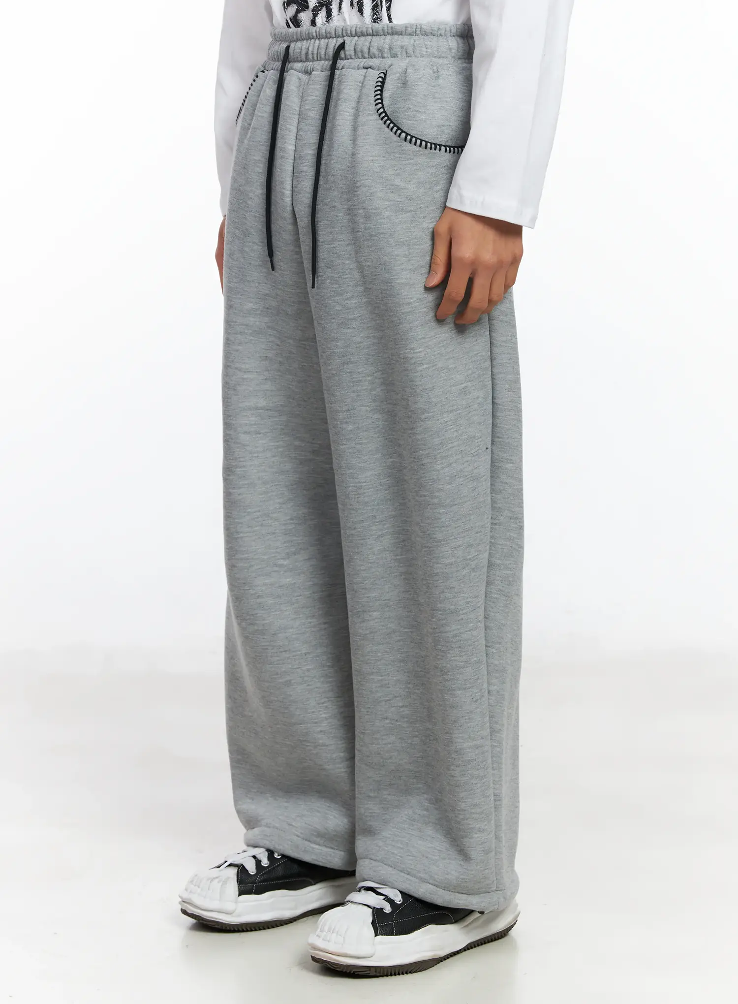 Men's Fleece Drawstring Sweatpants IF506 - Image 5