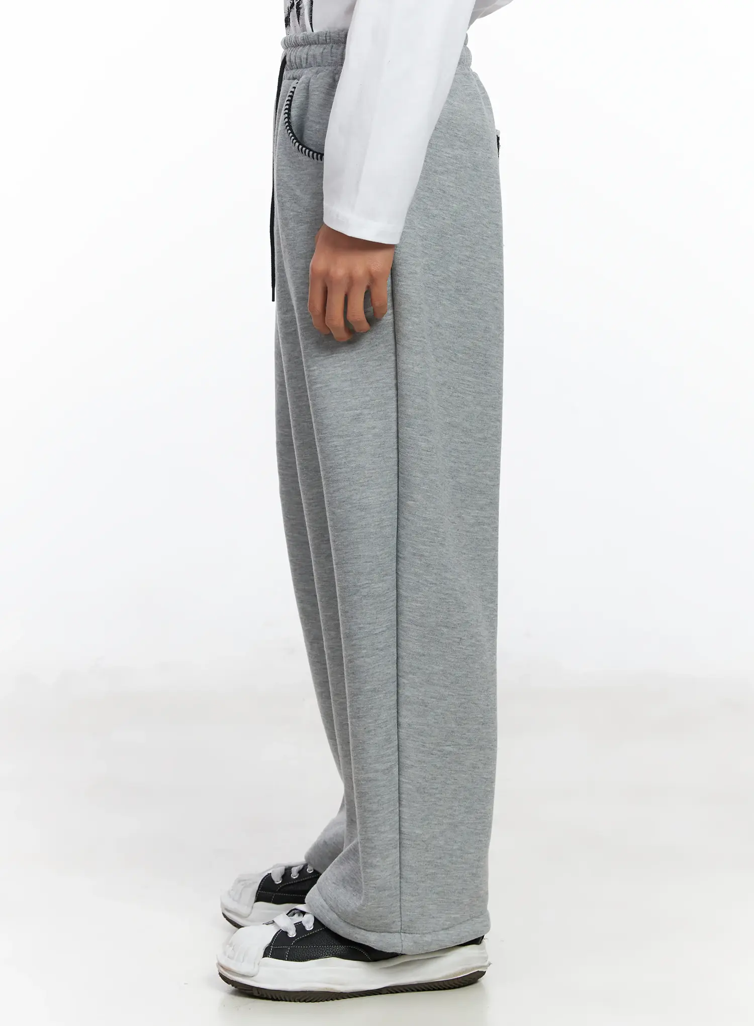 Men's Fleece Drawstring Sweatpants IF506 - Image 7