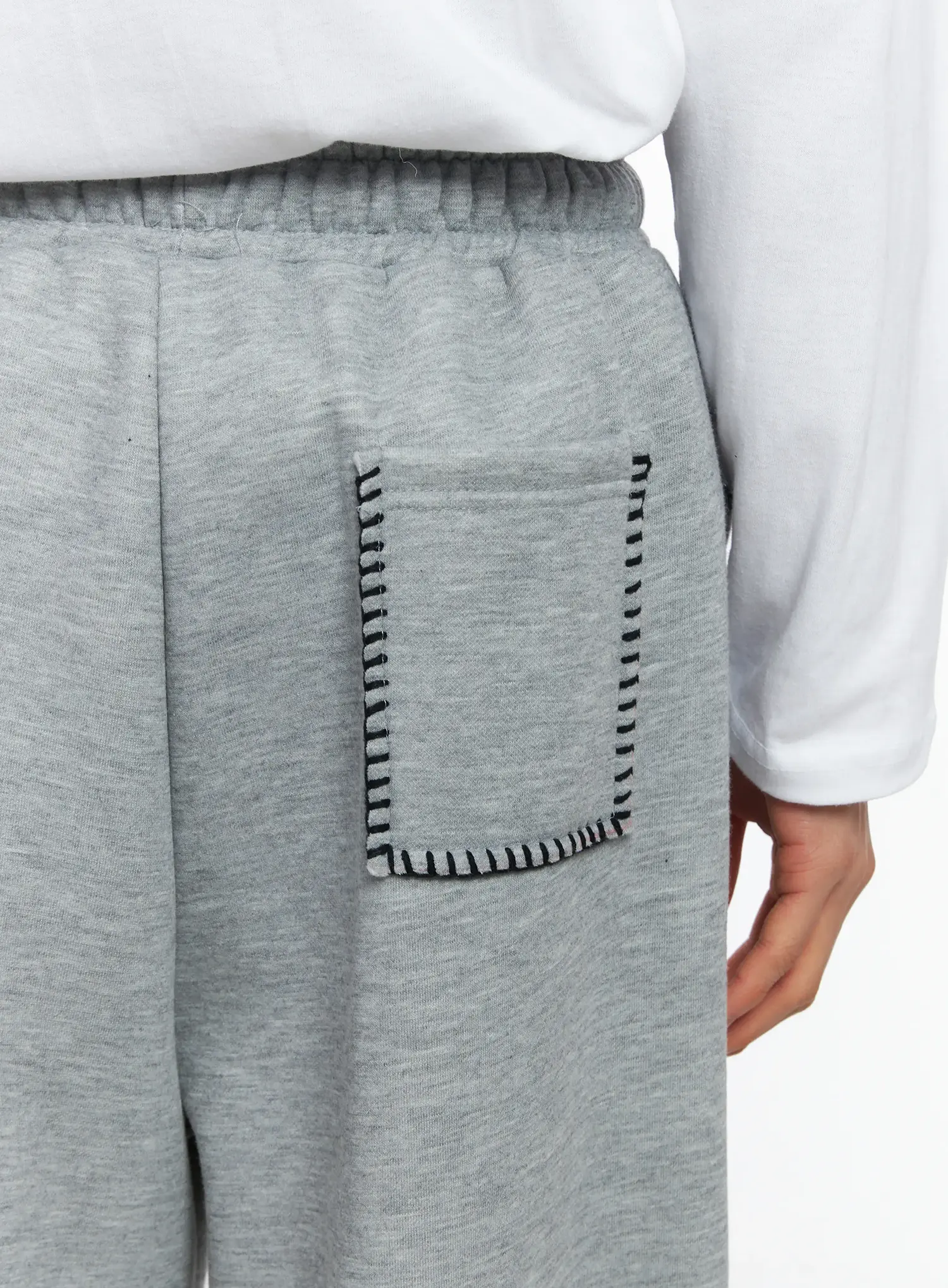 Men's Fleece Drawstring Sweatpants IF506 - Image 9