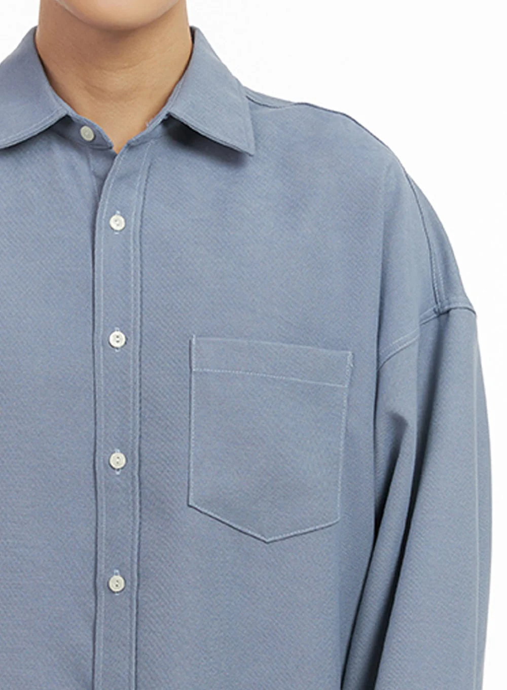 Men's Fleece-Lined Button Up Shirt IJ517 - Image 3
