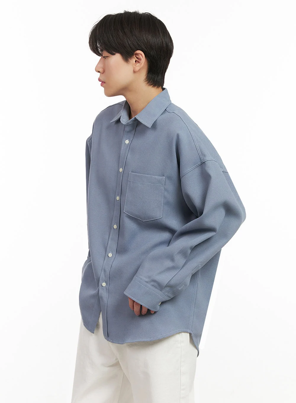 Men's Fleece-Lined Button Up Shirt IJ517 - Image 5