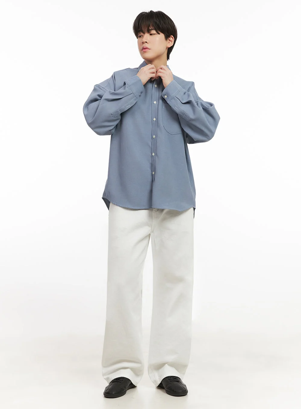 Men's Fleece-Lined Button Up Shirt IJ517 - Image 7