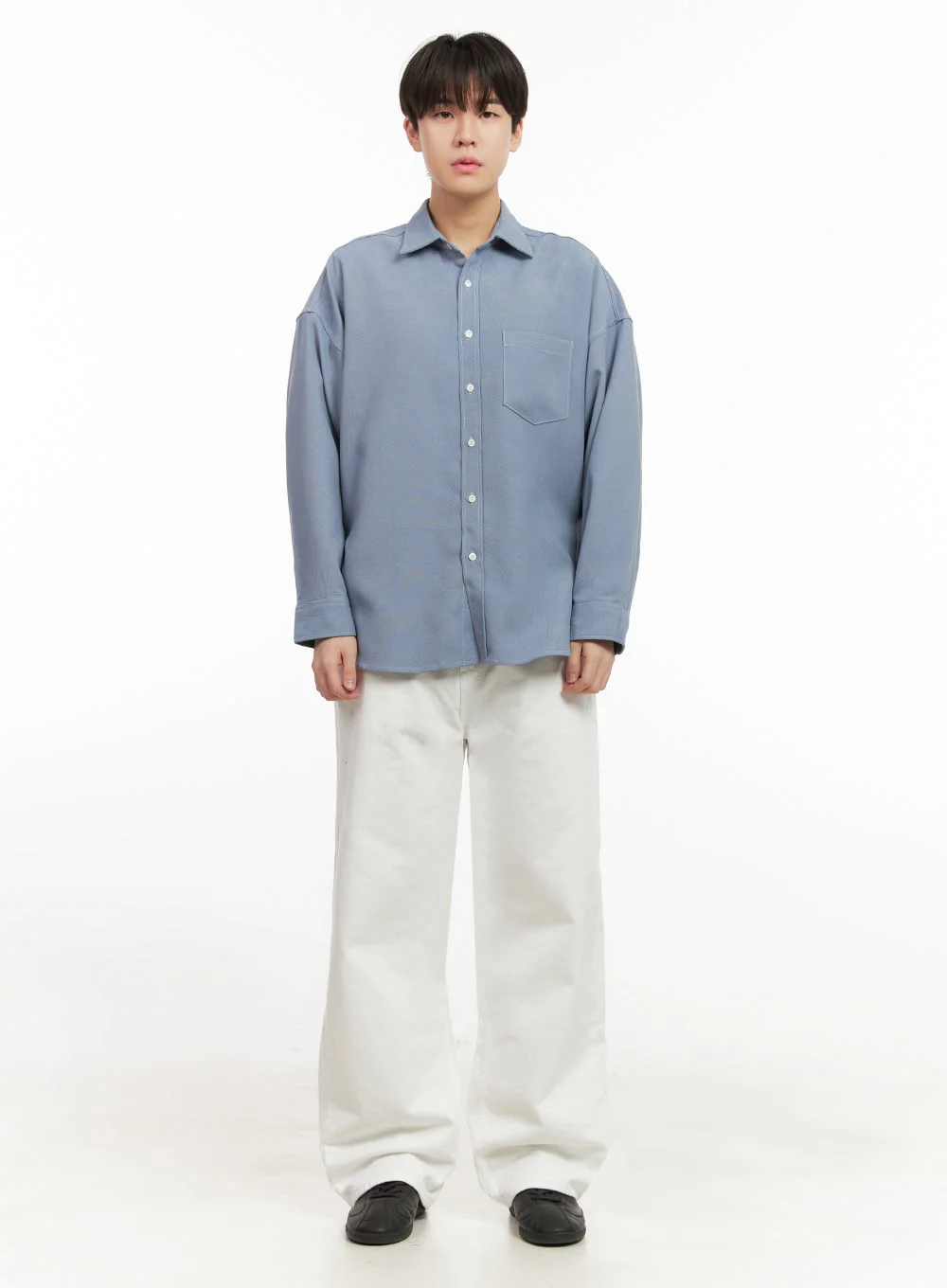 Men's Fleece-Lined Button Up Shirt IJ517 - Image 8