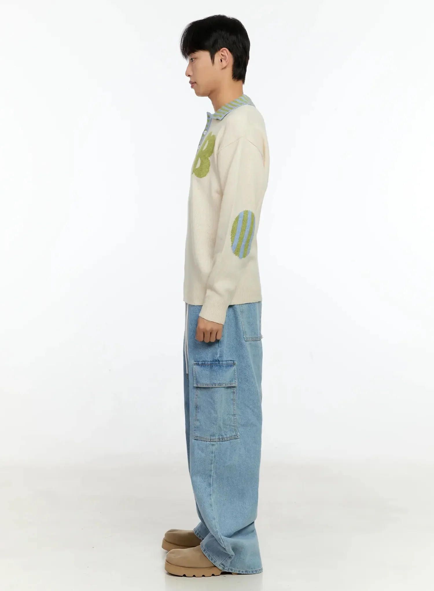 Men's Graphic Collar Sweater IN506 - Image 10