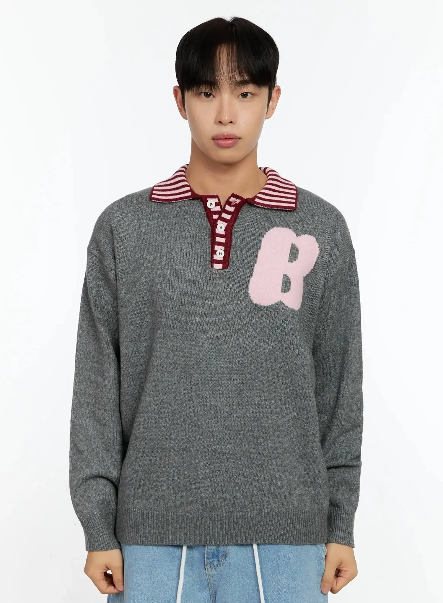 Men's Graphic Collar Sweater IN506 - Image 16