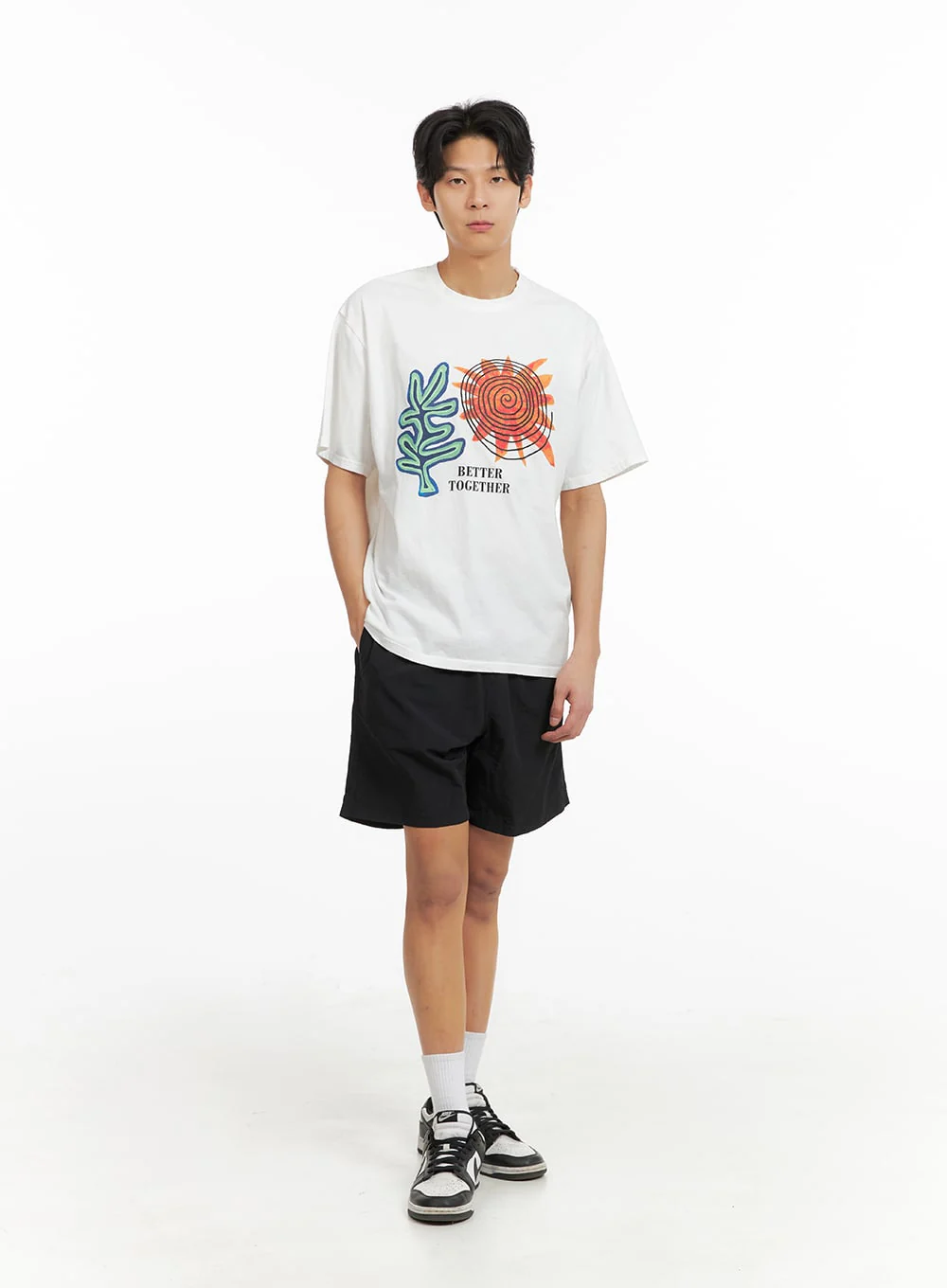 Men's Graphic Cotton T-Shirt IA402 - Image 3