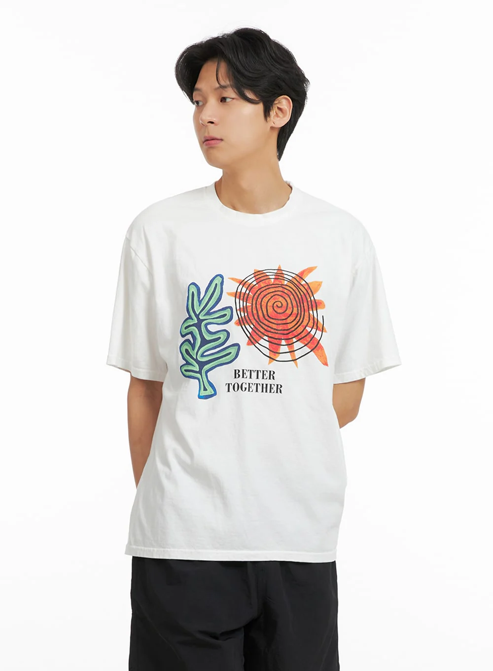 Men's Graphic Cotton T-Shirt IA402 - Image 4
