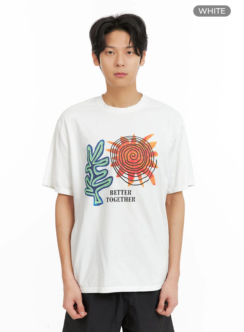 Men's Graphic Cotton T-Shirt IA402 - Image 8