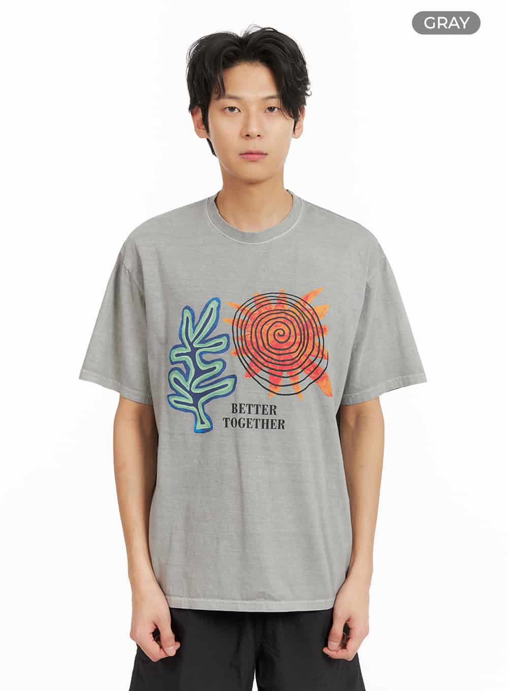 Men's Graphic Cotton T-Shirt IA402 - Image 9