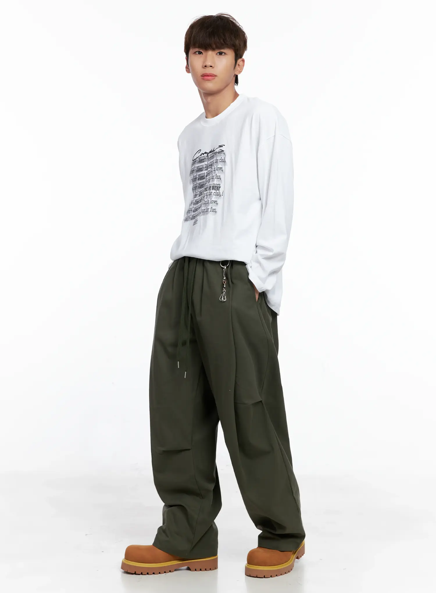 Men's Graphic Lettering Long Sleeve IO506 - Image 12