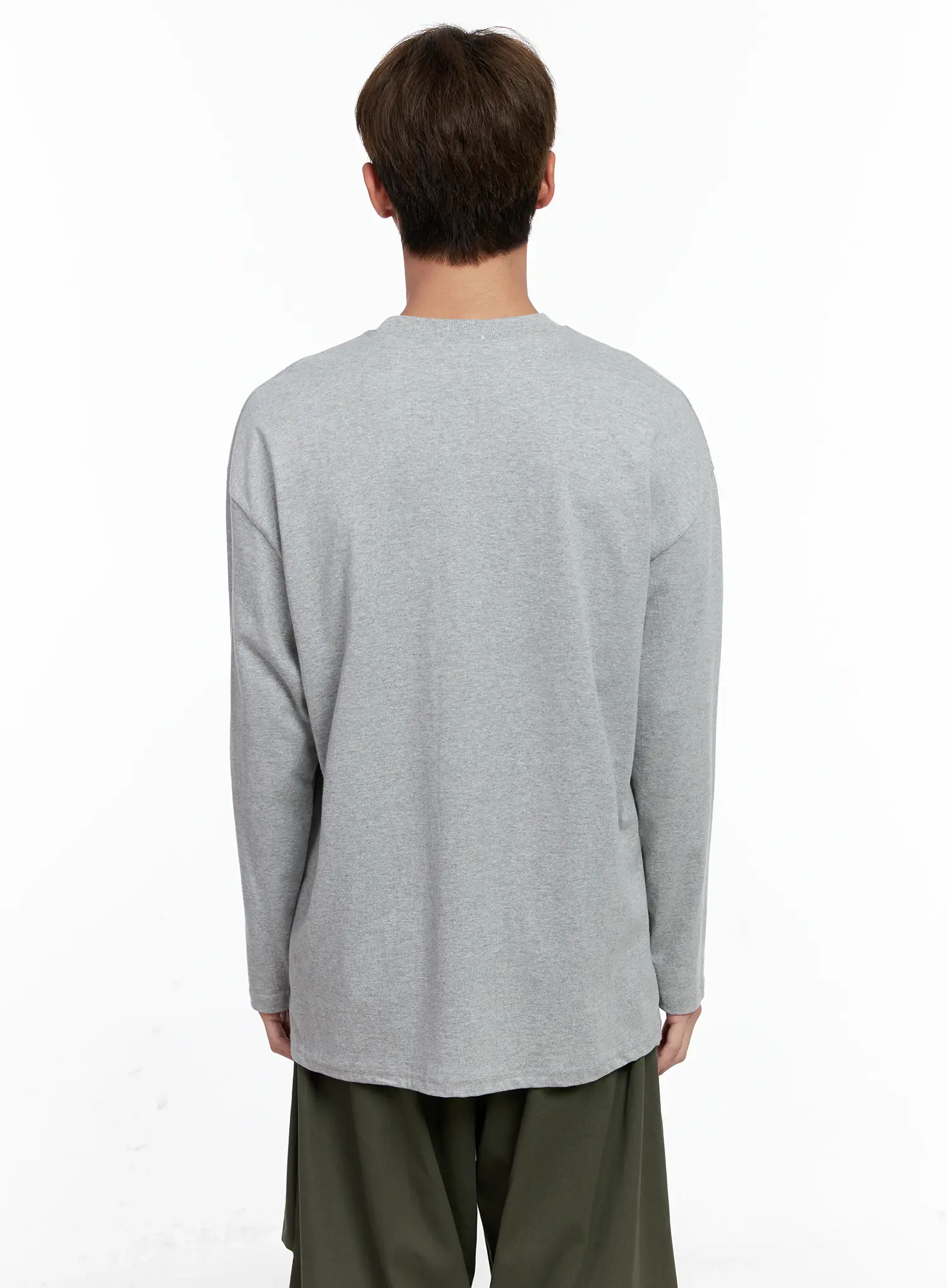 Men's Graphic Lettering Long Sleeve IO506 - Image 5