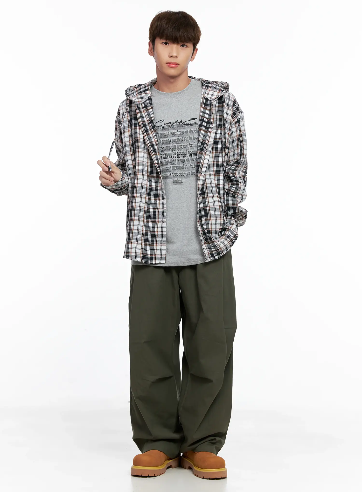 Men's Graphic Lettering Long Sleeve IO506 - Image 9