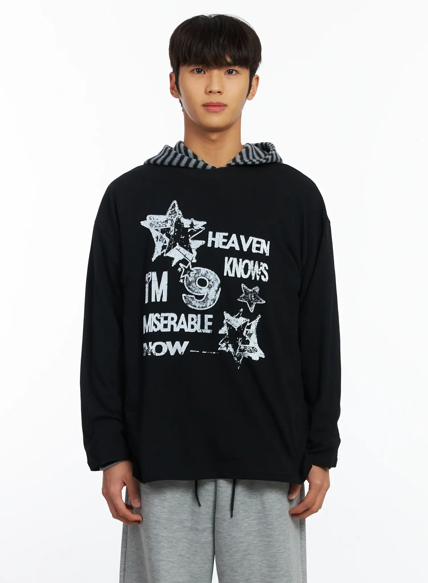 Men's Graphic Long Sleeve Hoodie IF506 - Image 10
