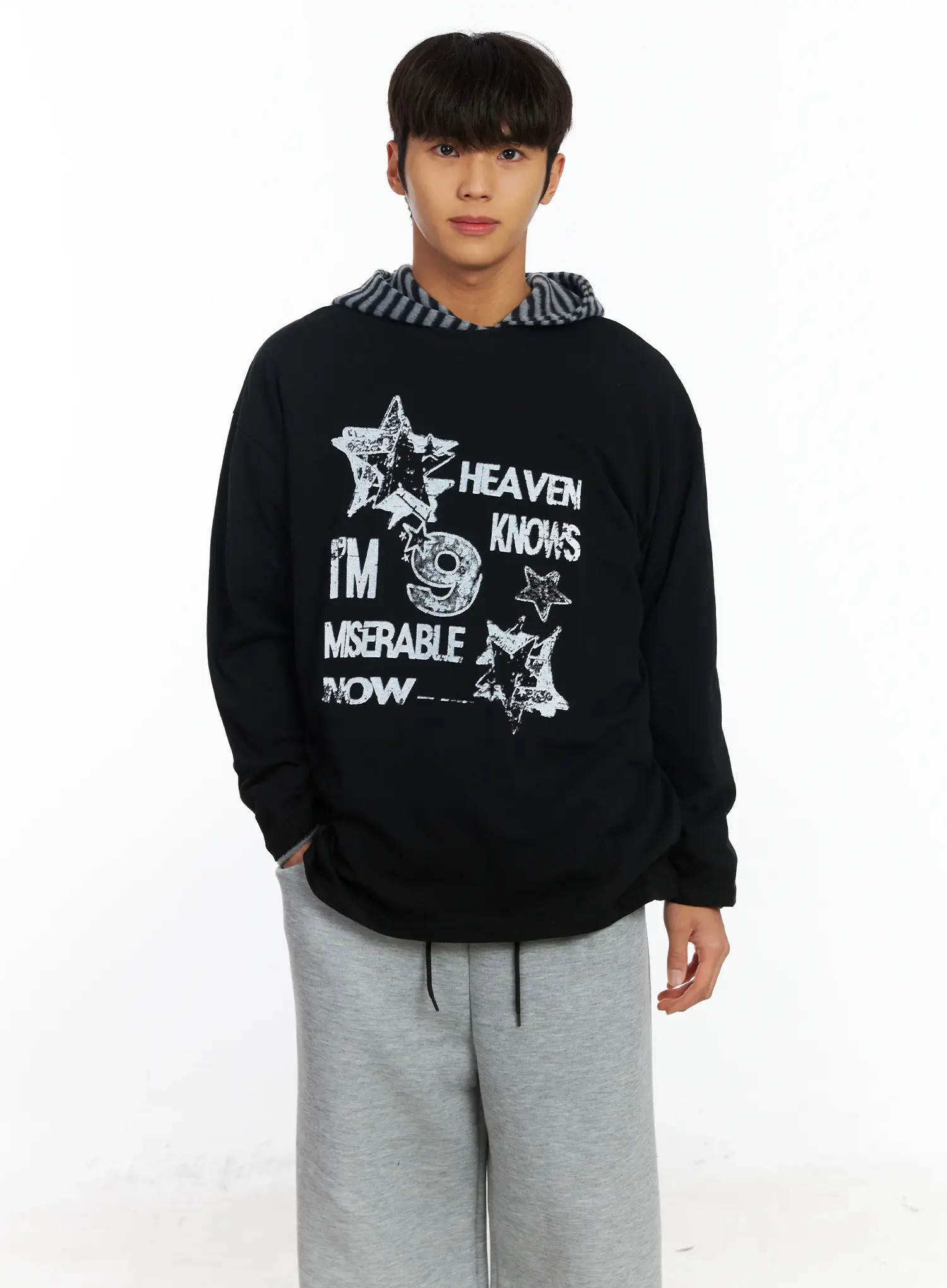 Men's Graphic Long Sleeve Hoodie IF506 - Image 6