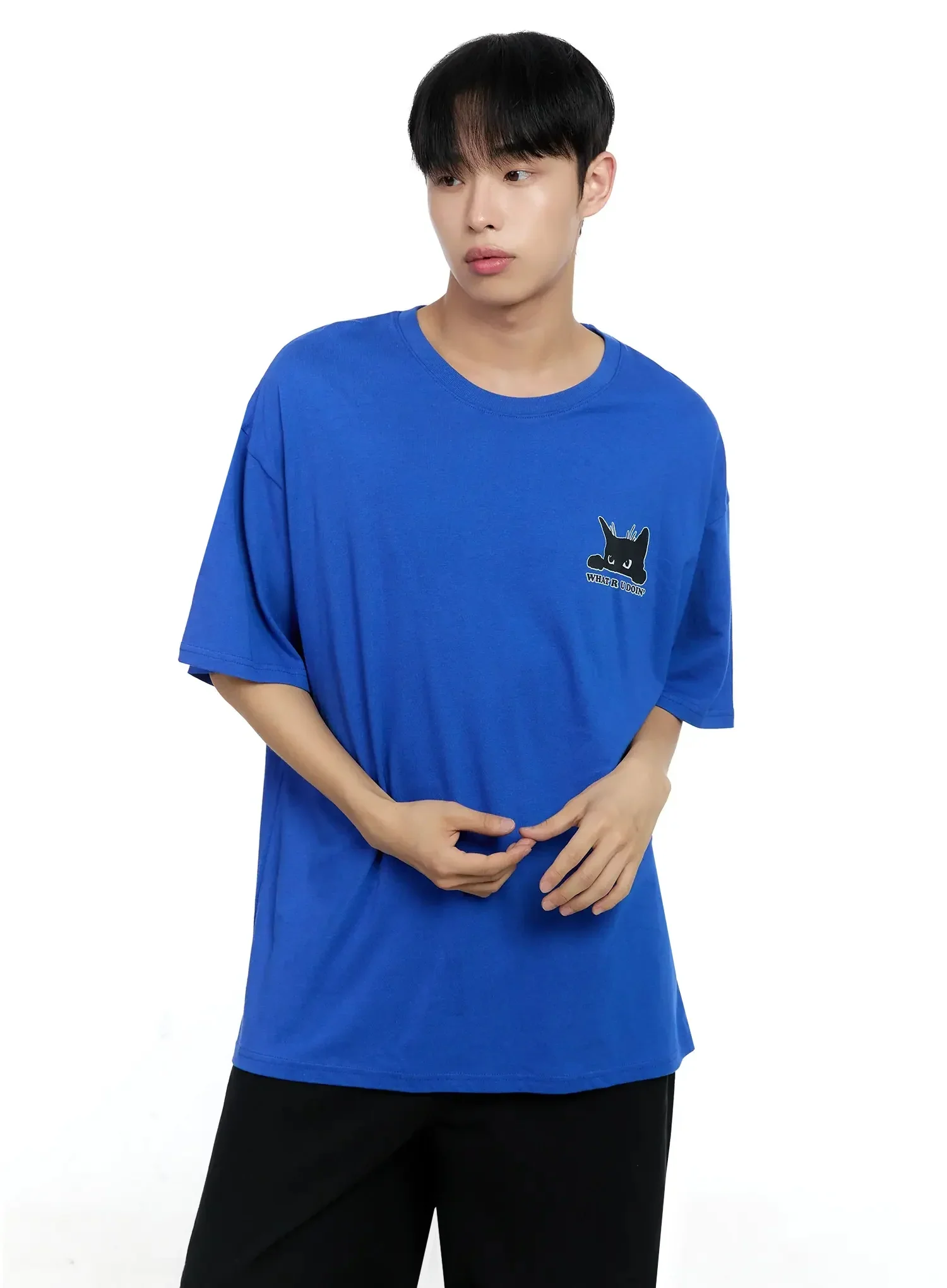 Men's Graphic Oversized T-shirt IG520 - Image 11