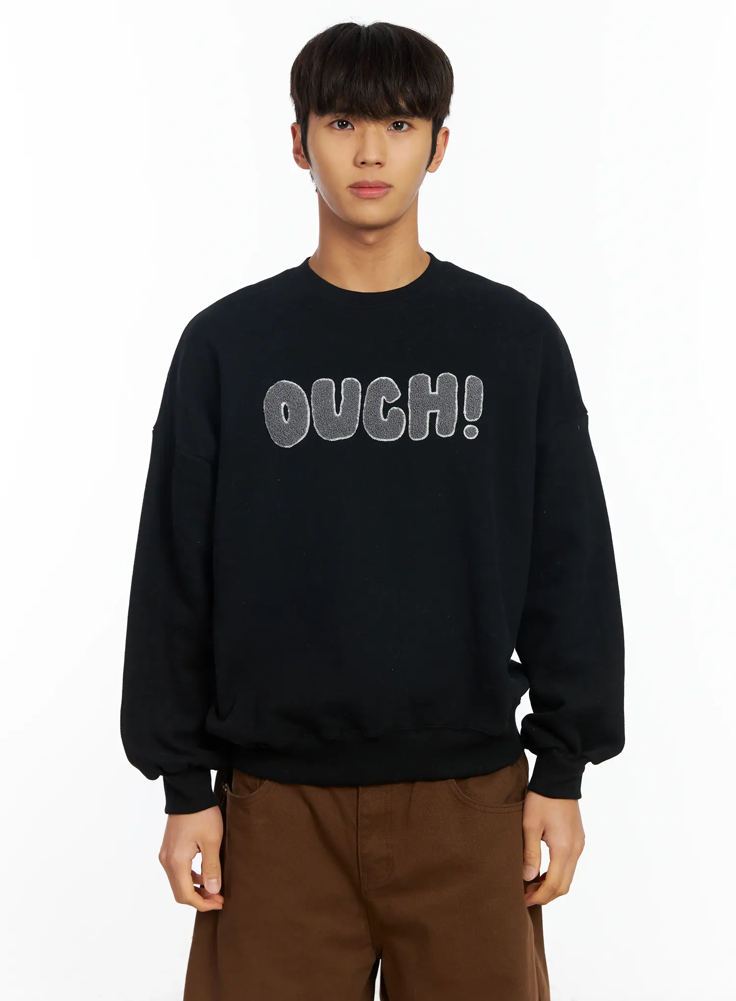 Men's Graphic Patch Sweatshirt IF504 - Image 13