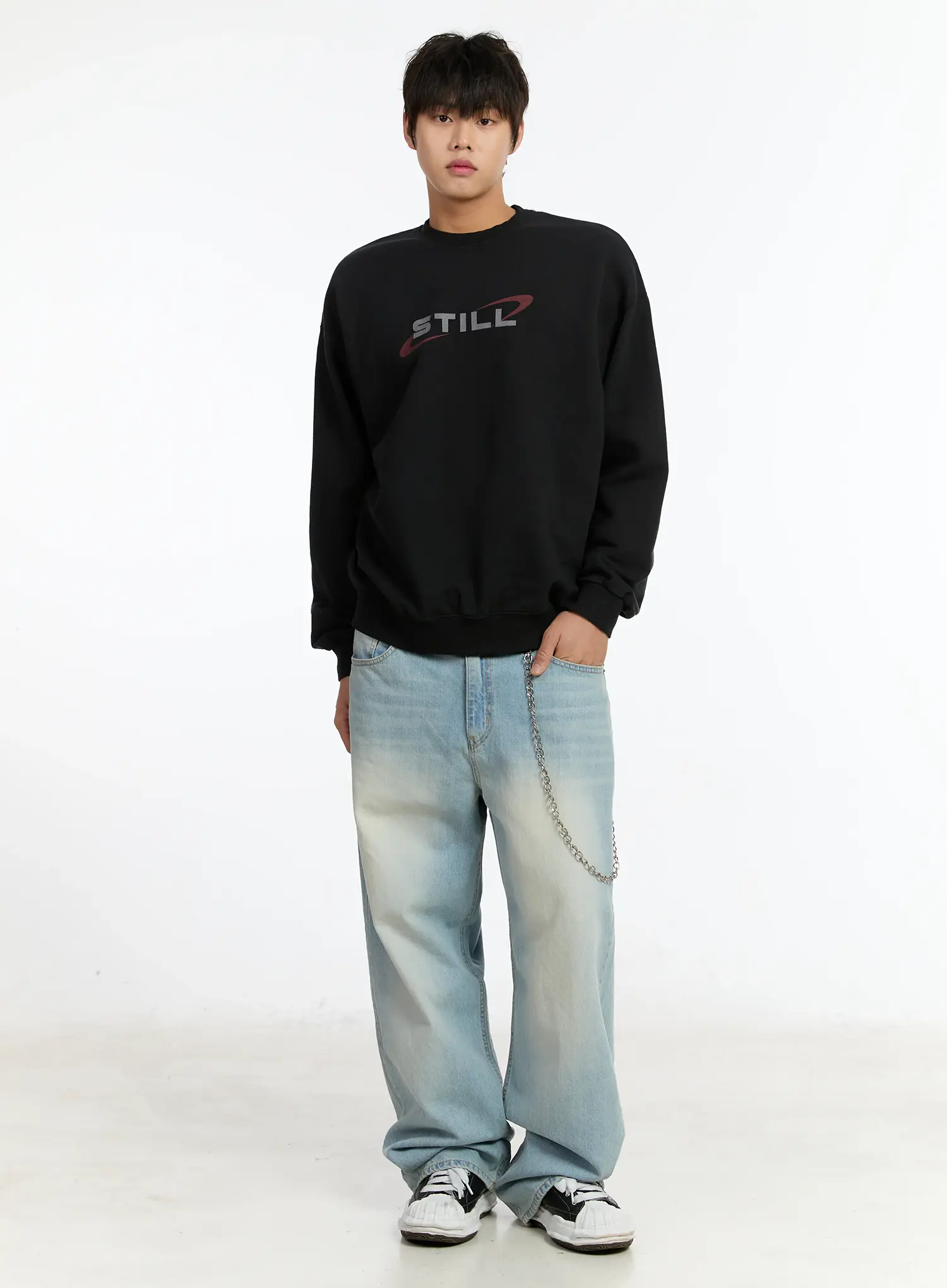 Men's Graphic Print Sweatshirt IM502 - Image 2