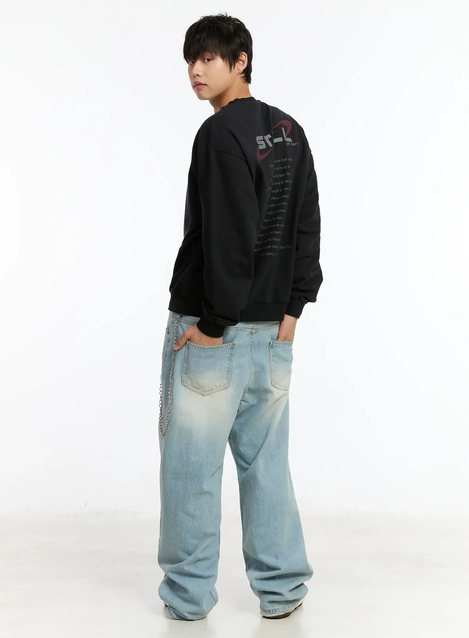 Men's Graphic Print Sweatshirt IM502 - Image 7