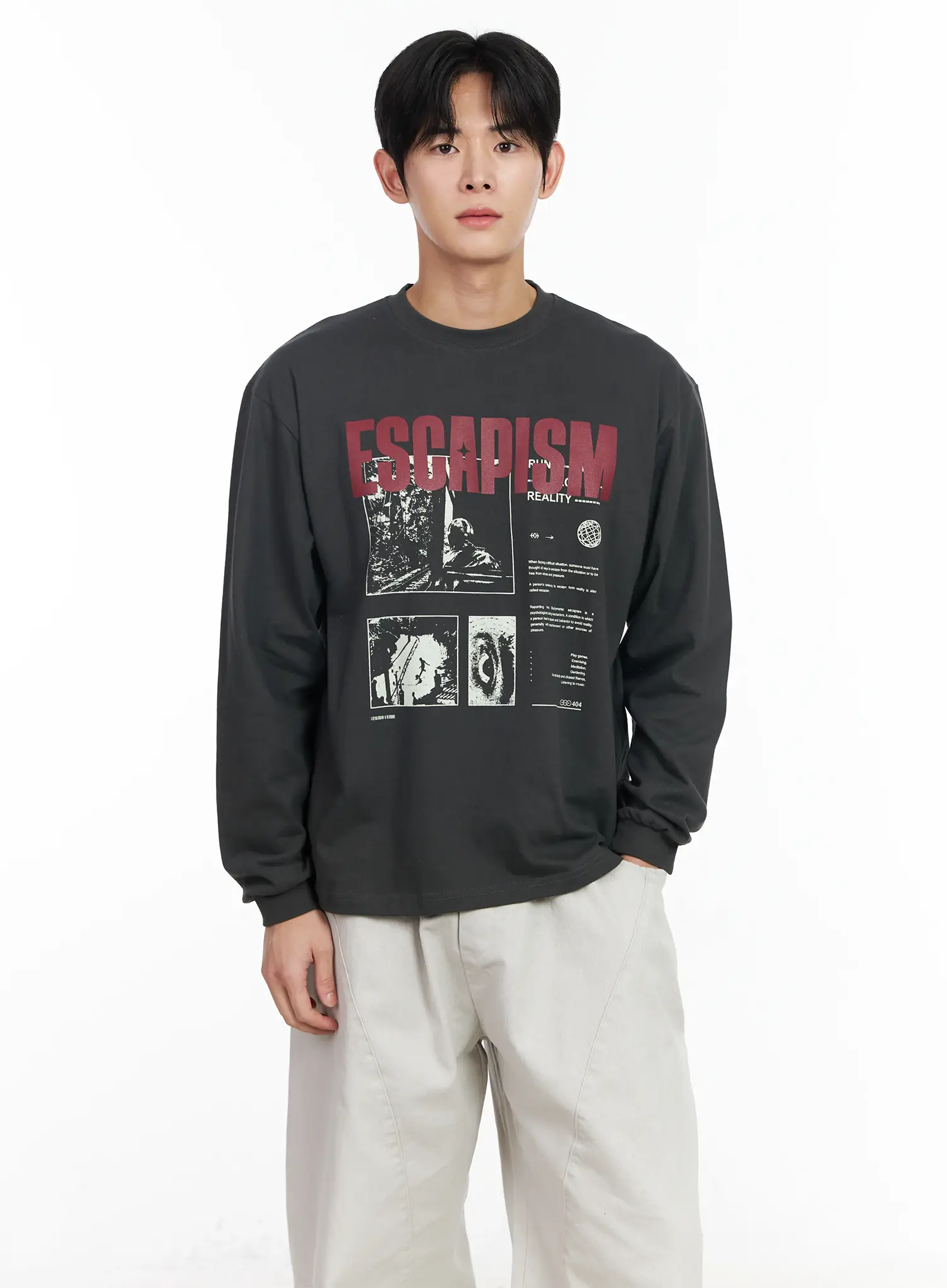 Men's Graphic Round Neck Tee IM523