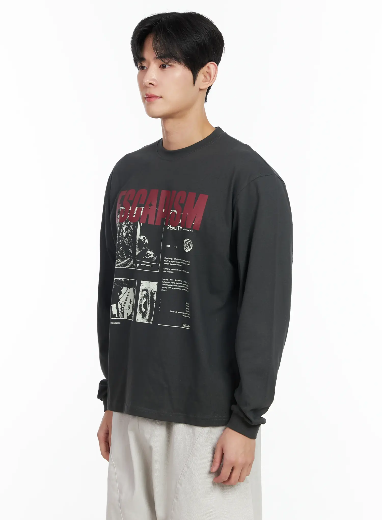 Men's Graphic Round Neck Tee IM523 - Image 4