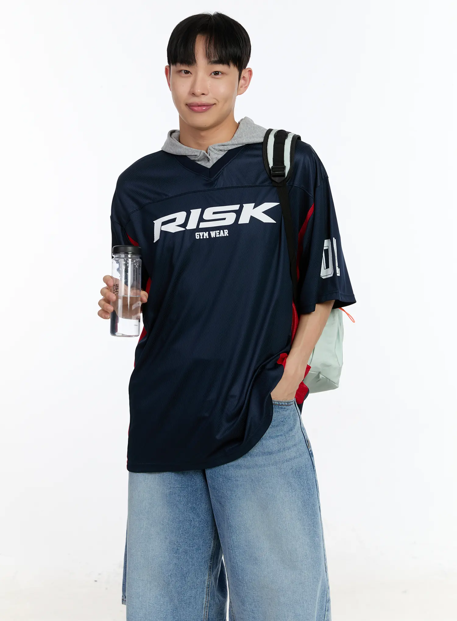 Men's Graphic Rugby Jersey IA507 - Image 2
