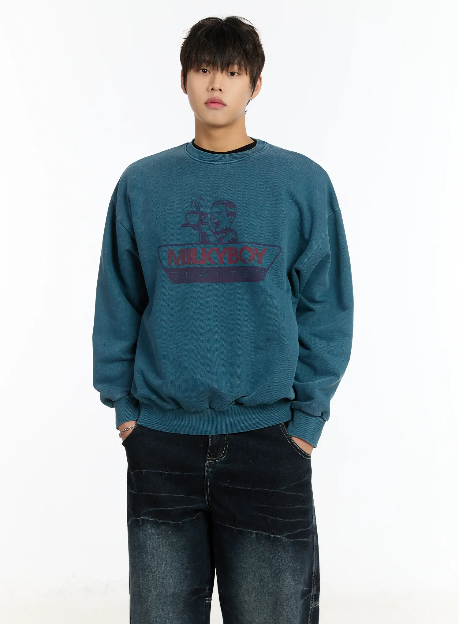 Men's Graphic Sweatshirt IM502 - Image 2