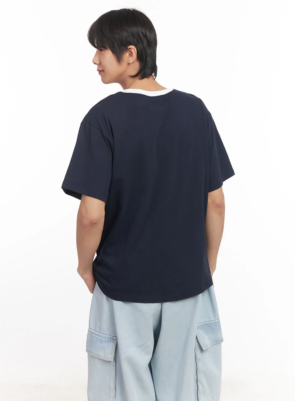 Men's Graphic Two-Tone T-Shirt IA511 - Image 6
