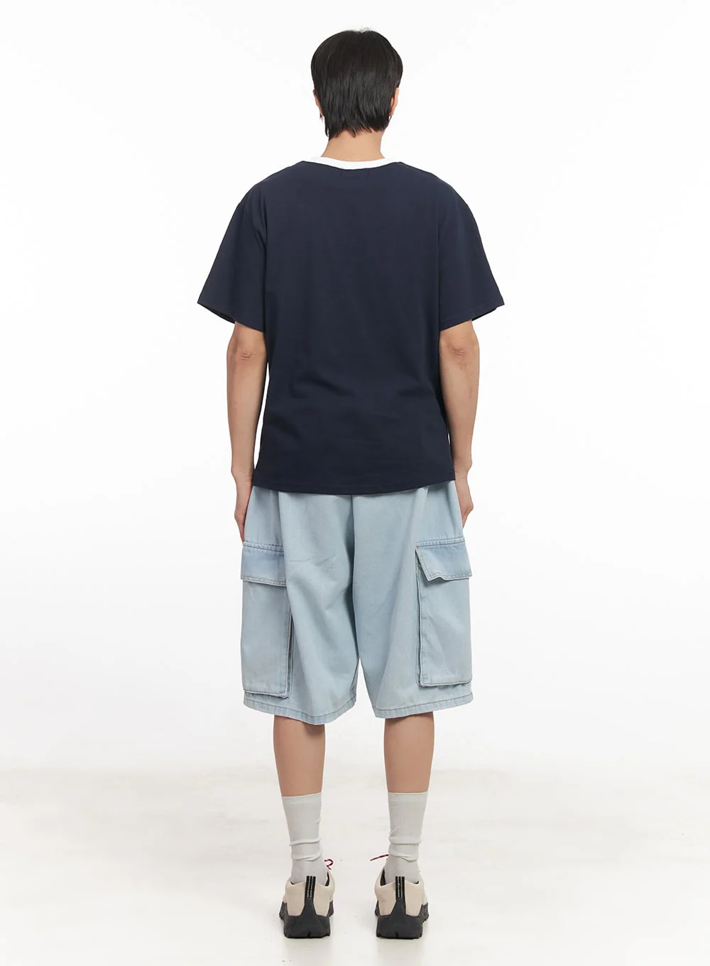 Men's Graphic Two-Tone T-Shirt IA511 - Image 9