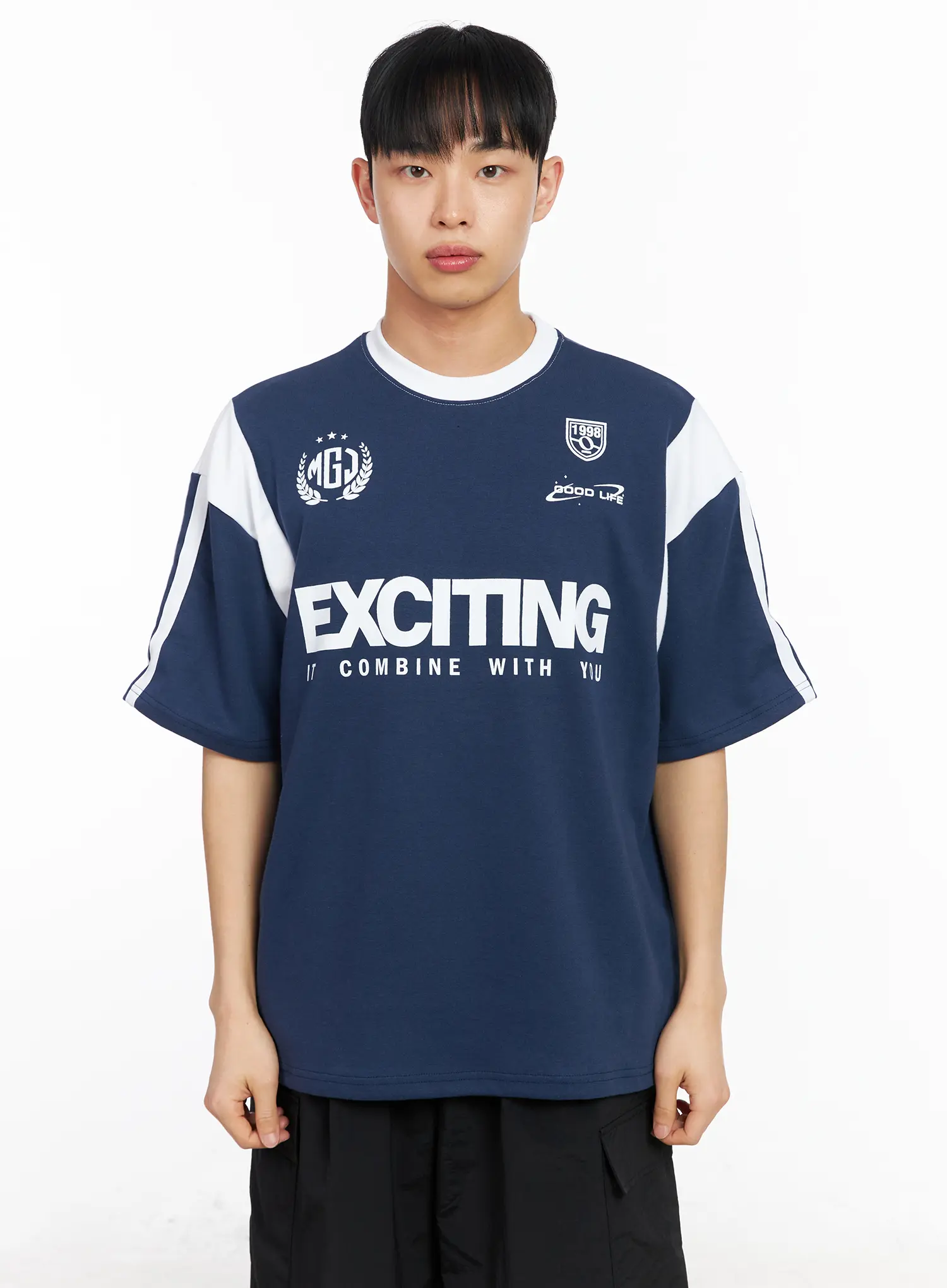 Men's Graphic Varsity T-Shirt IA502 - Image 10