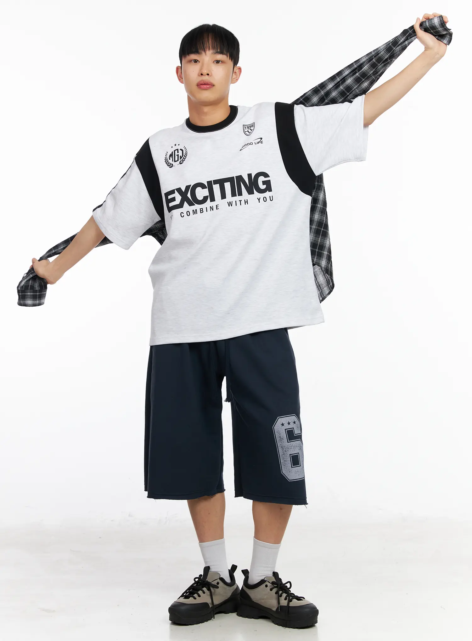 Men's Graphic Varsity T-Shirt IA502 - Image 2