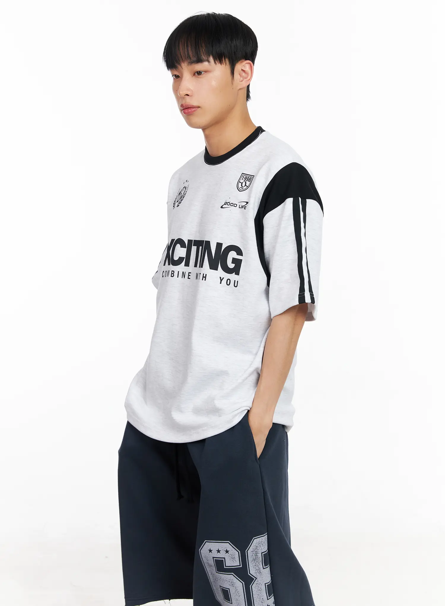 Men's Graphic Varsity T-Shirt IA502 - Image 3