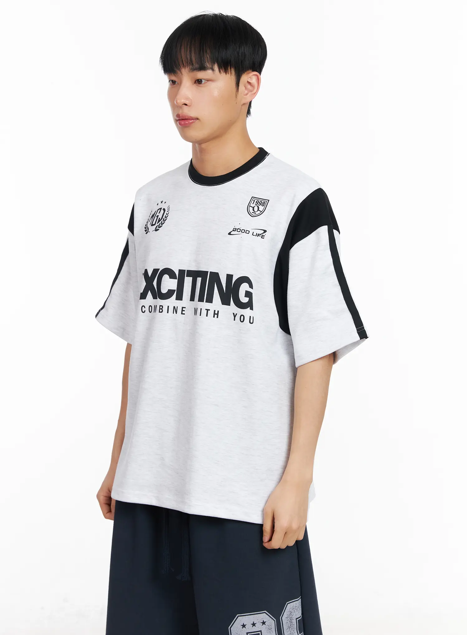 Men's Graphic Varsity T-Shirt IA502 - Image 5