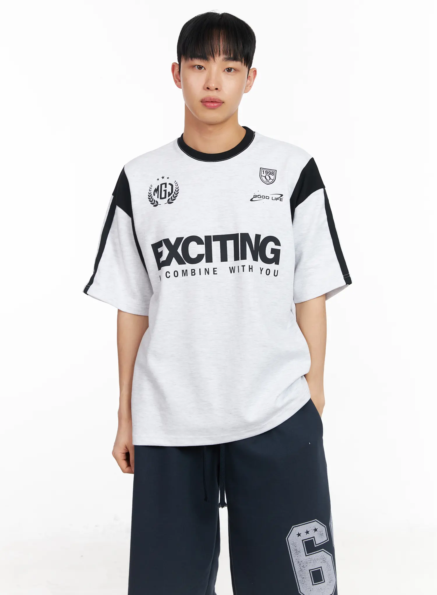 Men's Graphic Varsity T-Shirt IA502 - Image 7