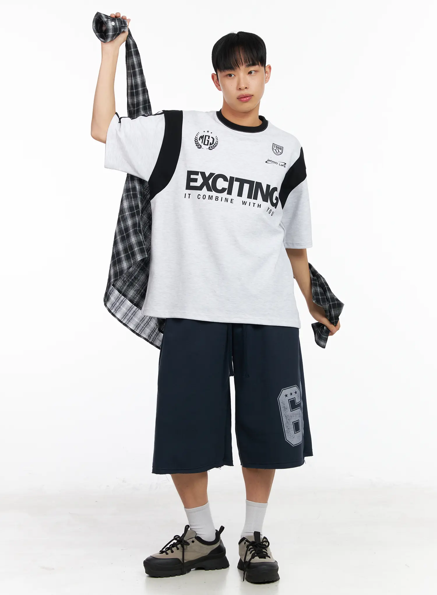 Men's Graphic Varsity T-Shirt IA502 - Image 8